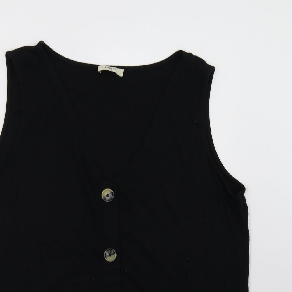 Matalan Womens Black   Basic Tank Size 14