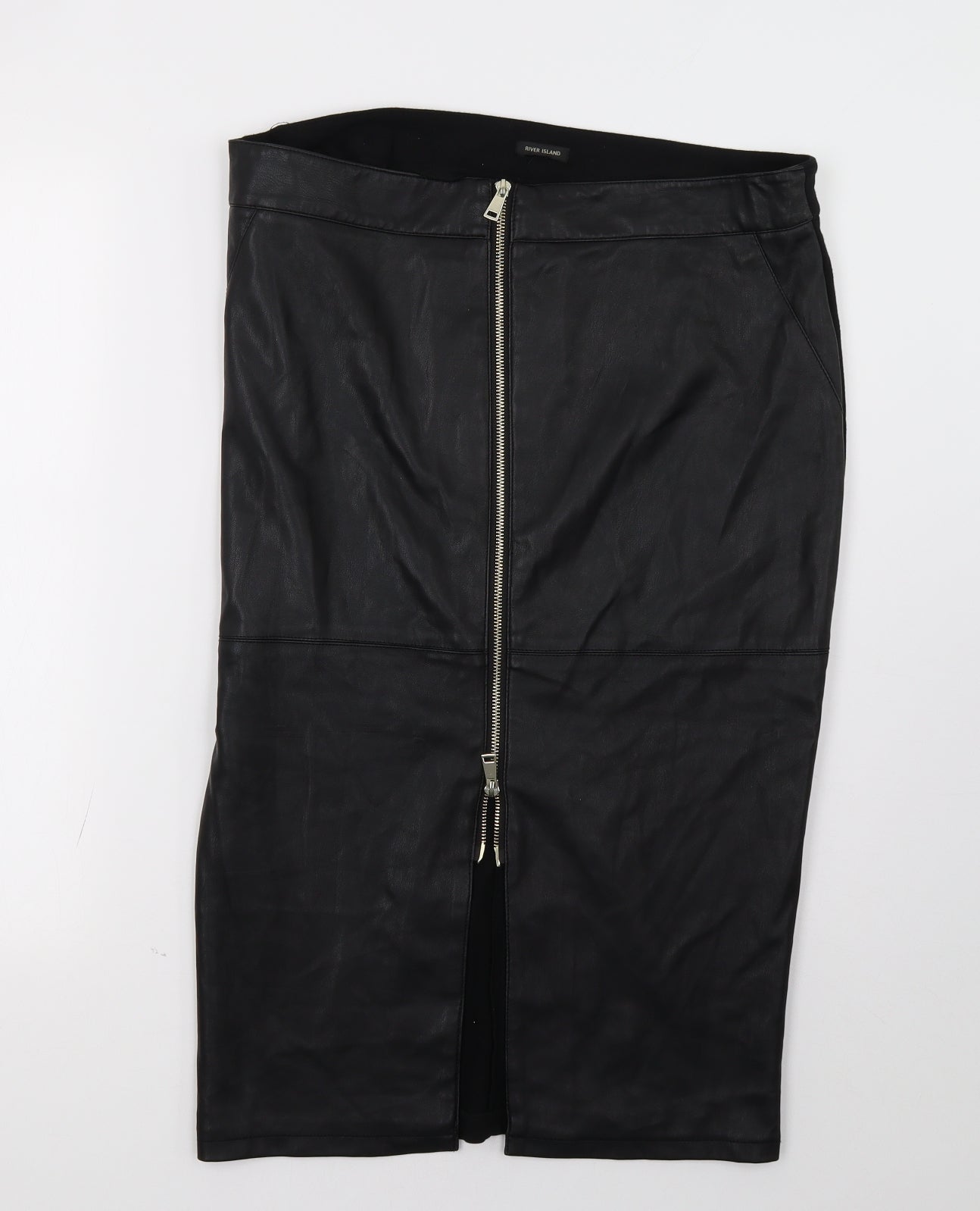 River Island Womens Black   A-Line Skirt Size 16