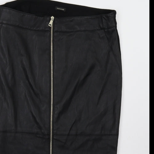River Island Womens Black   A-Line Skirt Size 16