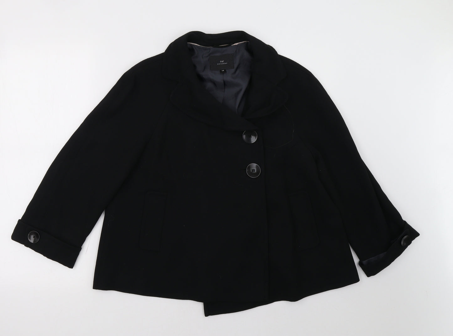 F&F Womens Black   Jacket  Size 14