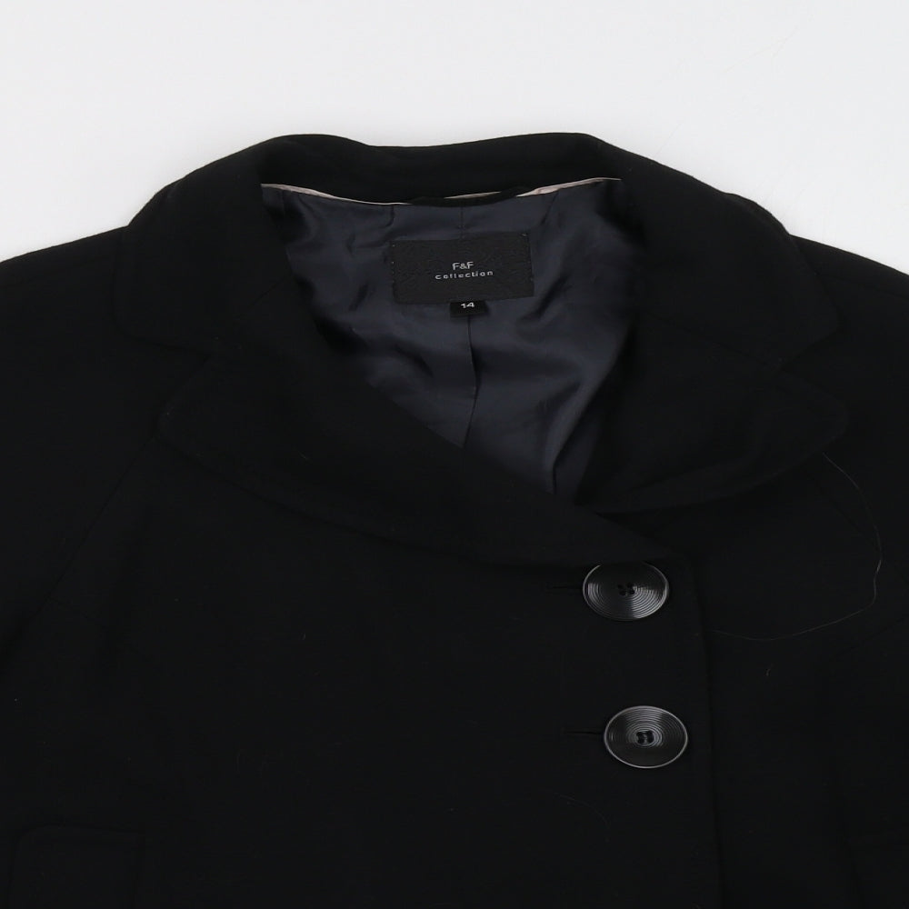 F&F Womens Black   Jacket  Size 14