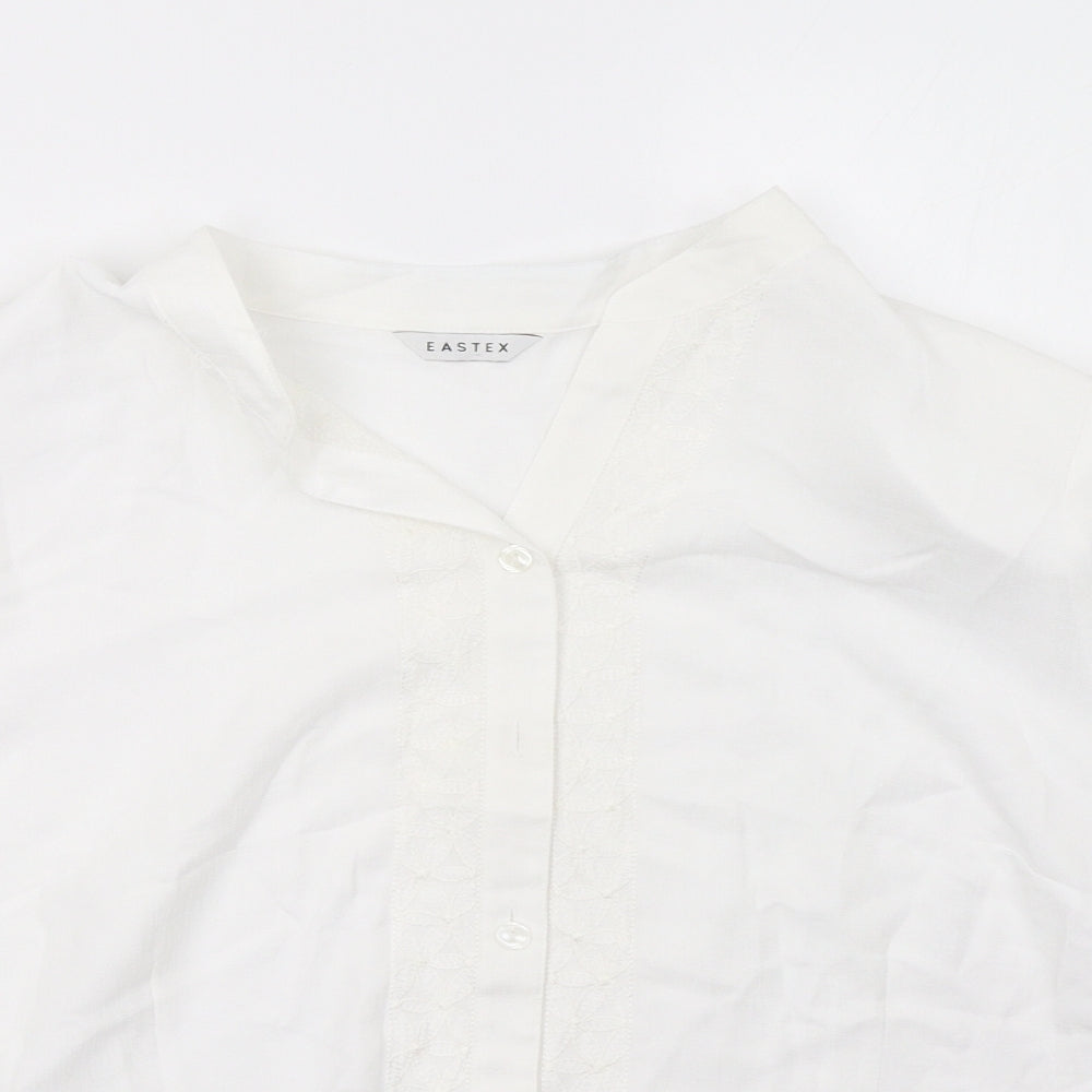 eastext Womens White   Basic T-Shirt Size 20