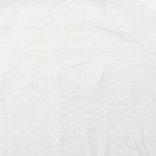 eastext Womens White   Basic T-Shirt Size 20