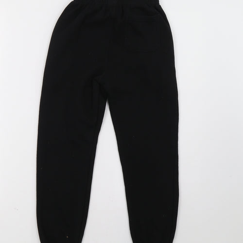 Primark Boys Black   Jogger Trousers Size 9 Months