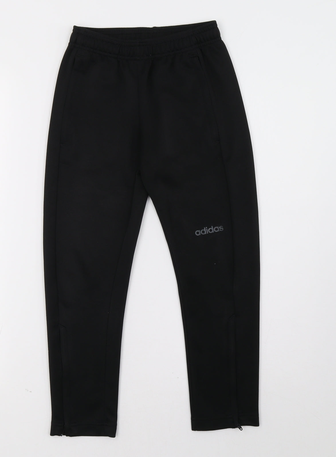 adidas Boys Black   Jogger Trousers Size 8 Years