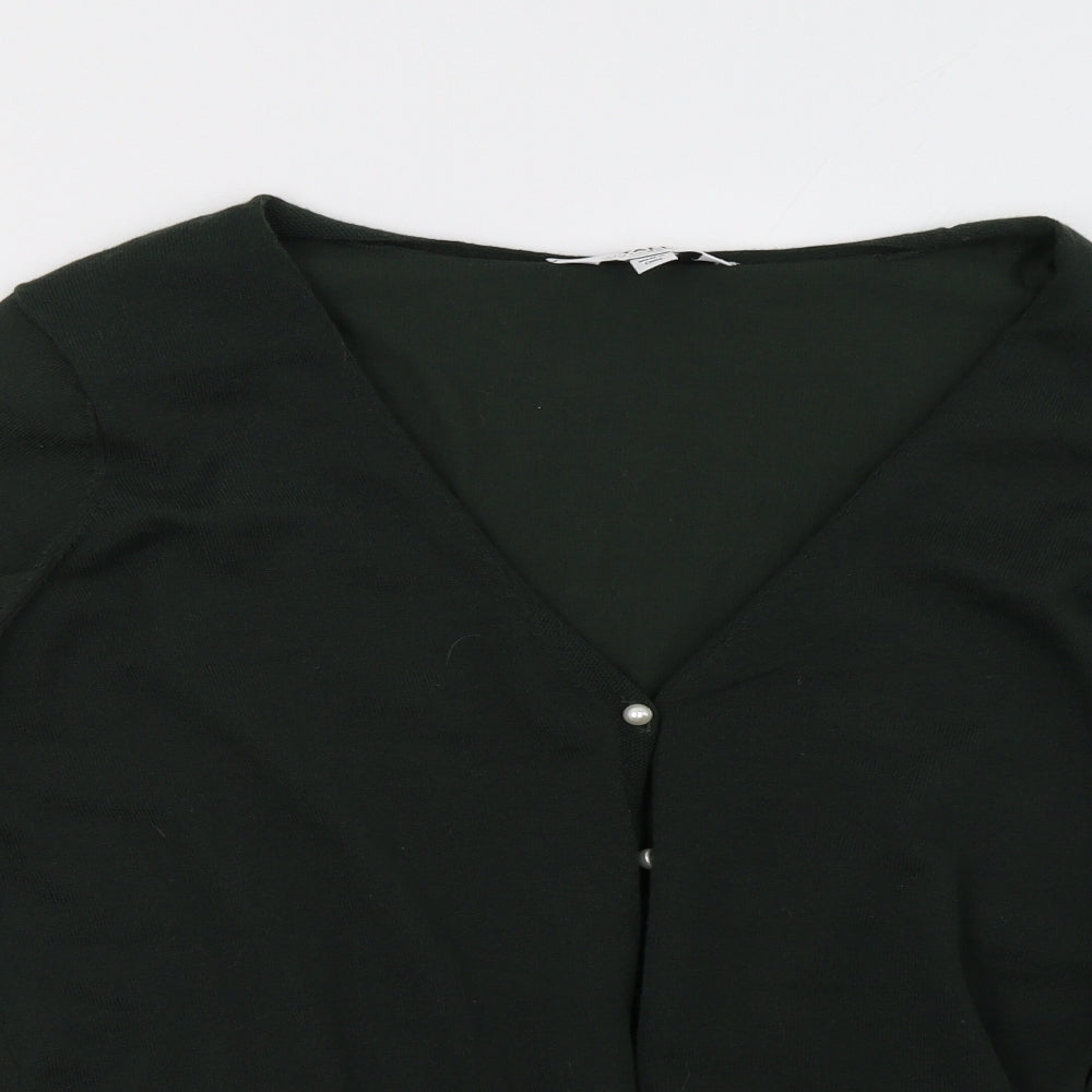 Dorothy Perkins Womens Green  Knit Cardigan Jumper Size 14