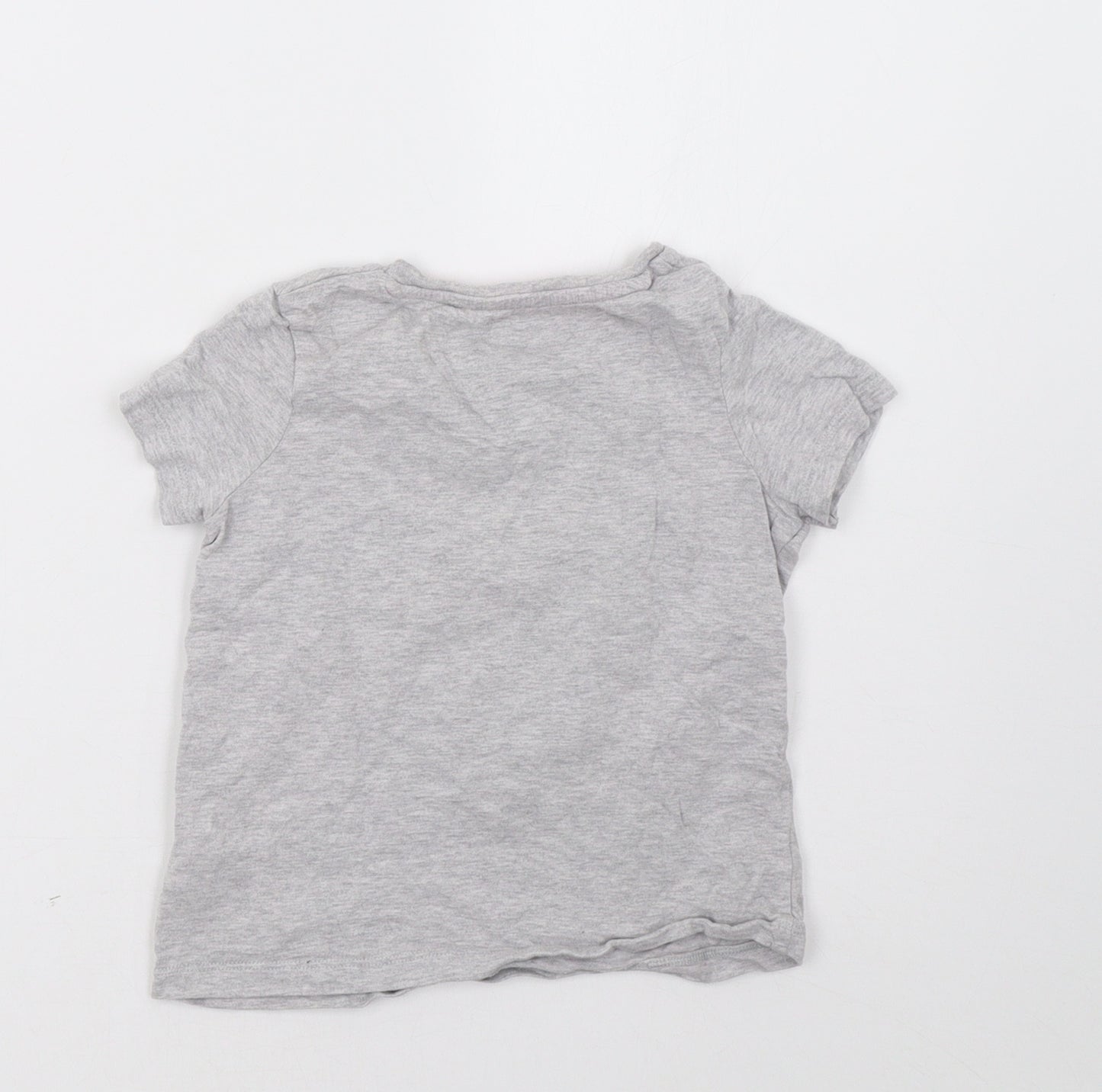 Marks and Spencer Girls Grey   Basic T-Shirt Size 5 Years