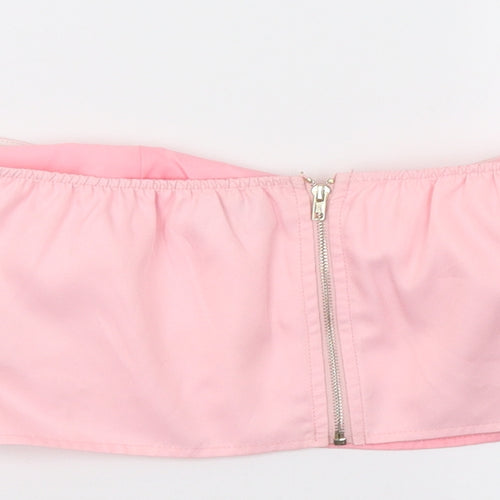 In the Style Womens Pink   Wrap Tank Size 10