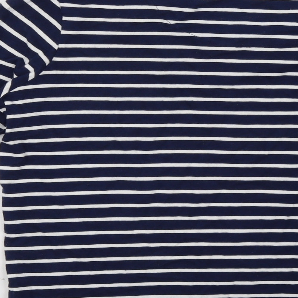 Marks and Spencer Girls Blue Striped  Pullover Sweatshirt Size 14-15 Years