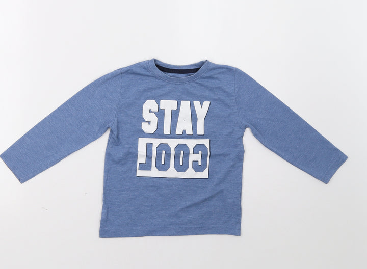 Primark Boys Blue   Pullover Sweatshirt Size 2-3 Years