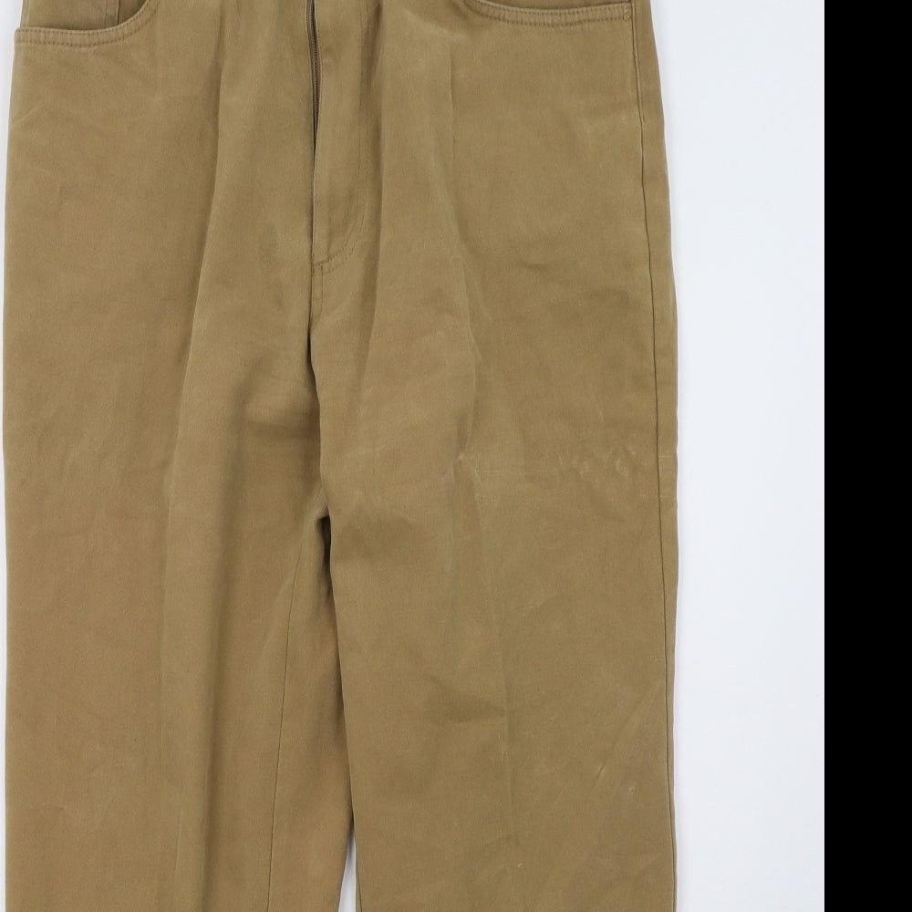 Brook Taverner Mens Brown   Chino Trousers Size 36 L32 in