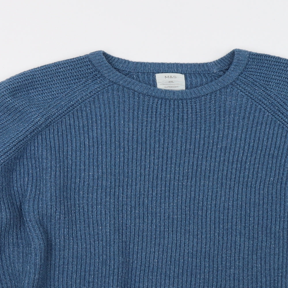 Marks and Spencer Mens Blue   Pullover Sweatshirt Size 4XL