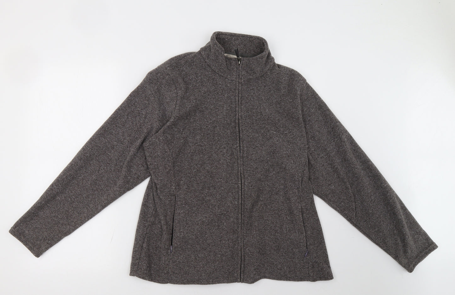 Marks and Spencer Womens Grey   Full Zip Sweatshirt Size 20