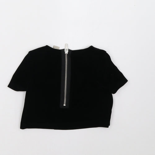 Sainsburys Girls Black   Basic T-Shirt Size 3 Years