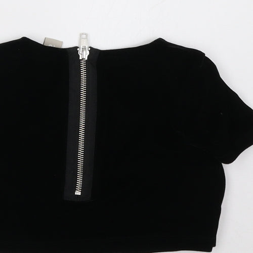 Sainsburys Girls Black   Basic T-Shirt Size 3 Years