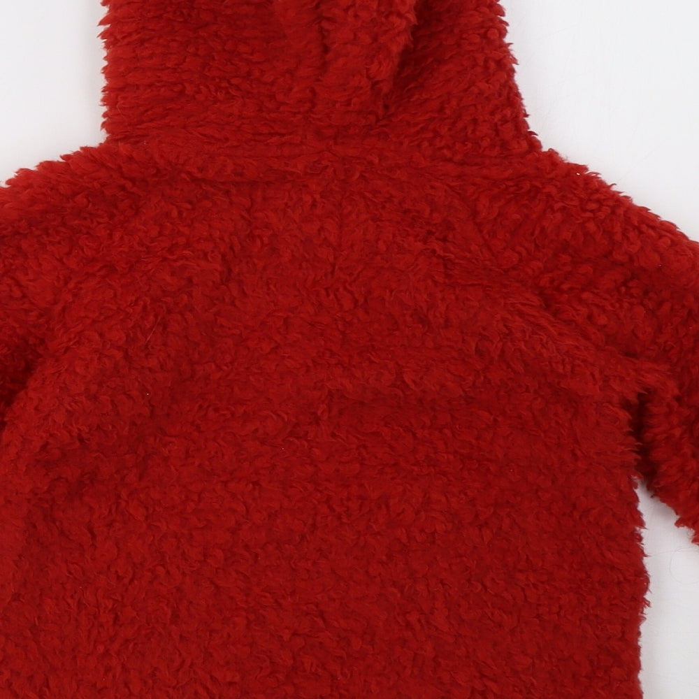 F&F Girls Red   Pullover Hoodie Size 6-7 Years  - christmas
