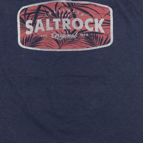 Salt rock Mens Blue    T-Shirt Size L