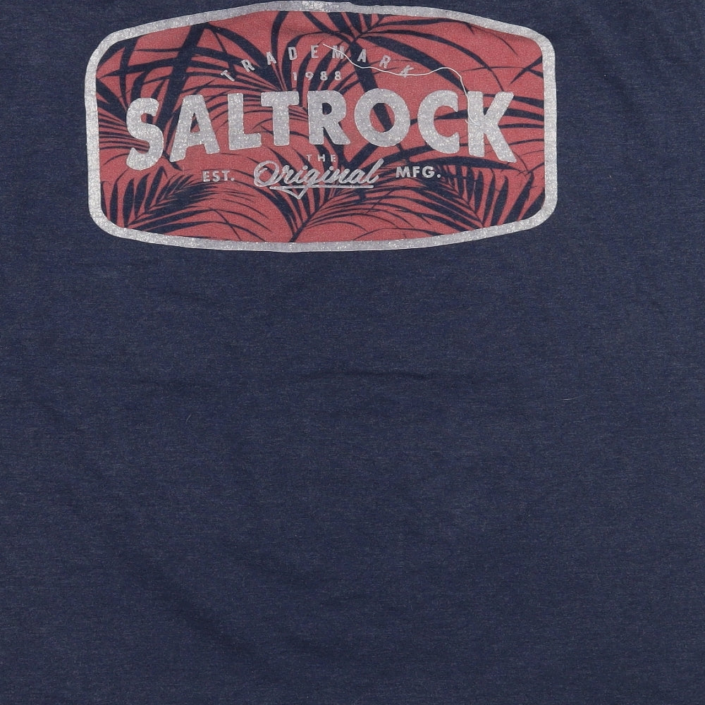 Salt rock Mens Blue    T-Shirt Size L
