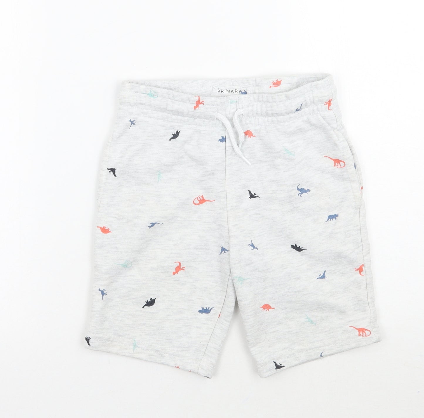Primark Boys Grey Geometric  Sweat Shorts Size 6-7 Years