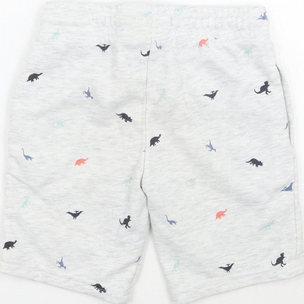 Primark Boys Grey Geometric  Sweat Shorts Size 6-7 Years