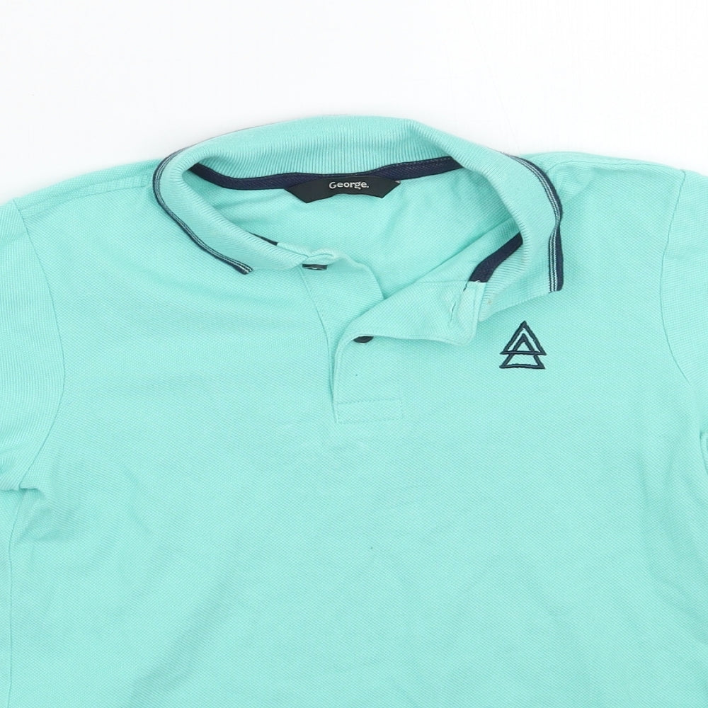 George Boys Green   Basic Polo Size 6-7 Years
