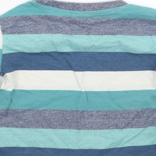 F&F Boys Blue Striped  Basic T-Shirt Size 18-24 Months