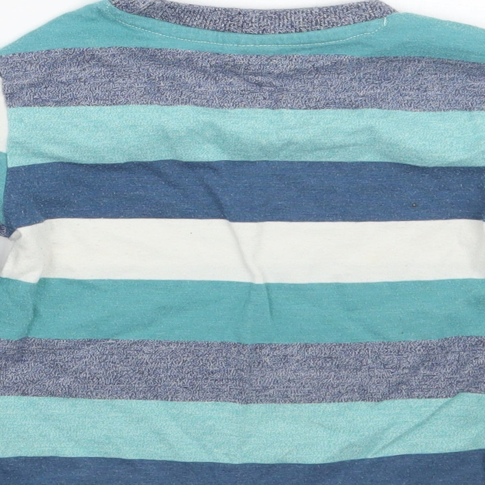 F&F Boys Blue Striped  Basic T-Shirt Size 18-24 Months