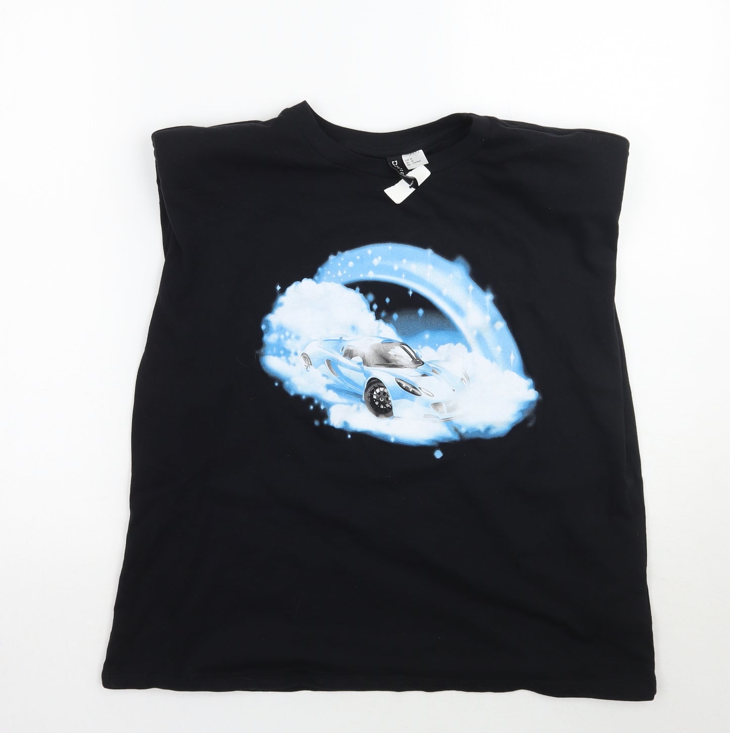 H&M Mens Black    T-Shirt Size M