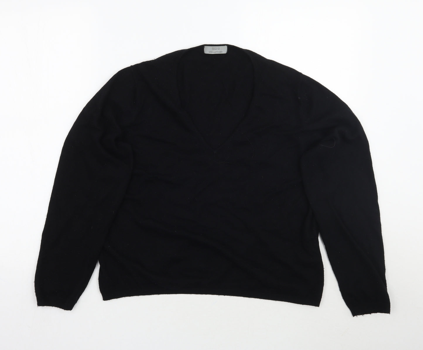 Marks and Spencer Womens Black   Pullover Jumper Size 22