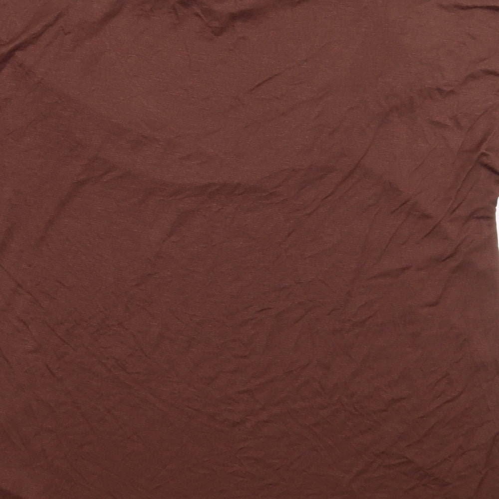 F&F Womens Brown   Basic T-Shirt Size 10