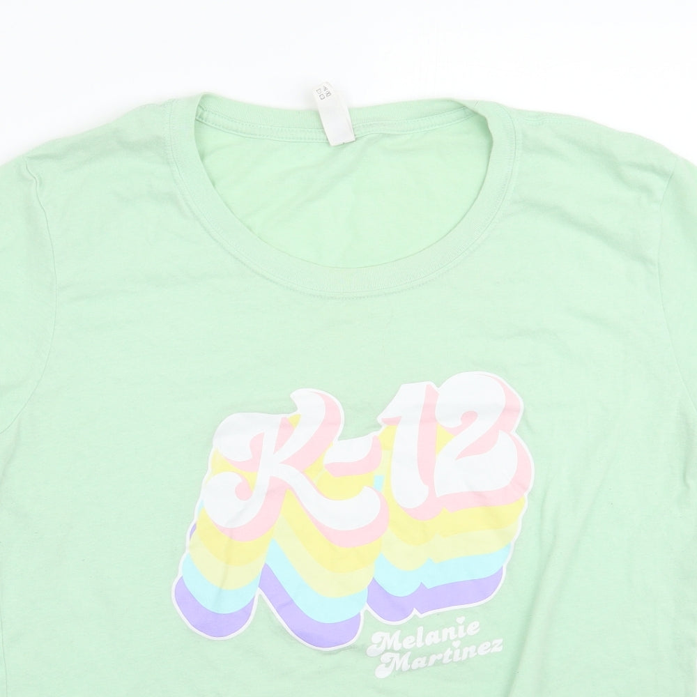 Ideal T Womens Green   Basic T-Shirt Size 2XL