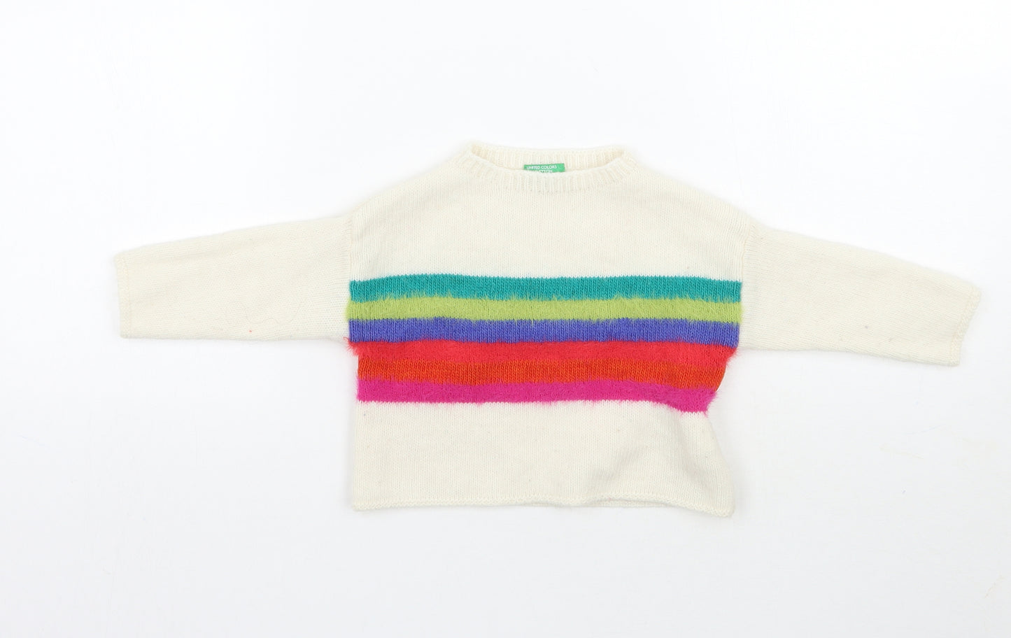 United Colors of Benetton Baby Multicoloured Striped  Pullover Jumper Size 12-18 Months