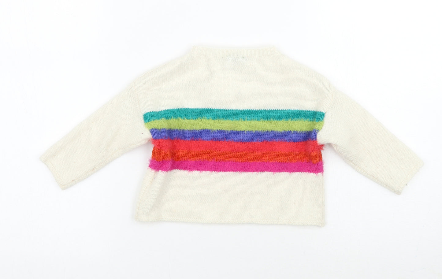 United Colors of Benetton Baby Multicoloured Striped  Pullover Jumper Size 12-18 Months