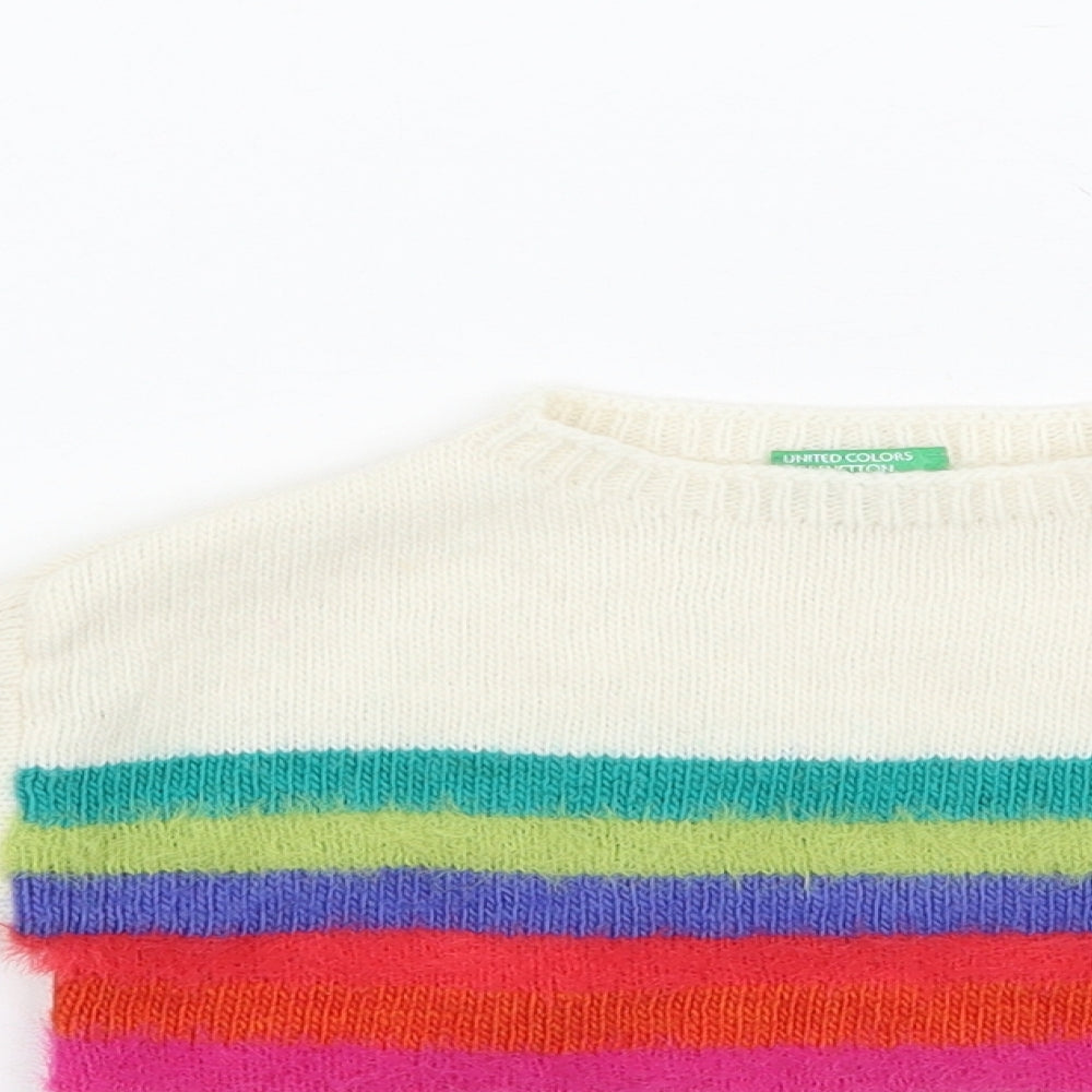 United Colors of Benetton Baby Multicoloured Striped  Pullover Jumper Size 12-18 Months