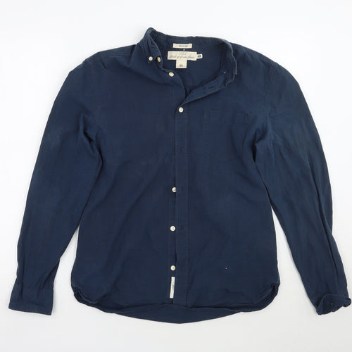 H&M Mens Blue    Button-Up Size M