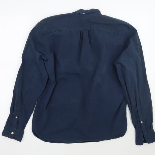 H&M Mens Blue    Button-Up Size M