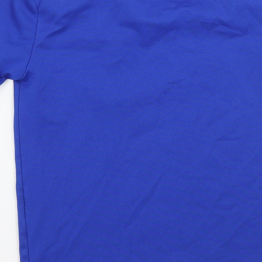 adidas Boys Blue   Basic T-Shirt Size 7-8 Years  - federacion colombriana de futbol