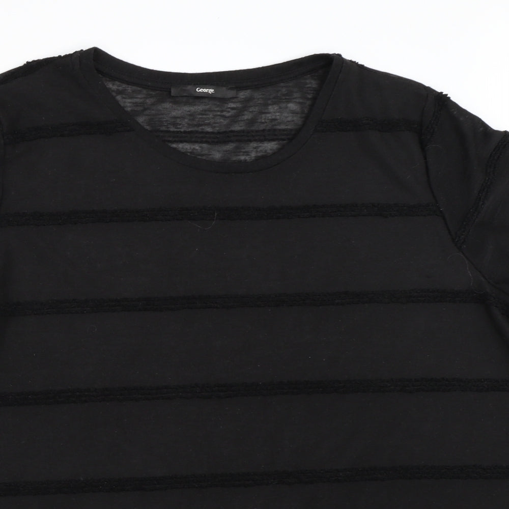 George Womens Black   Basic T-Shirt Size 20
