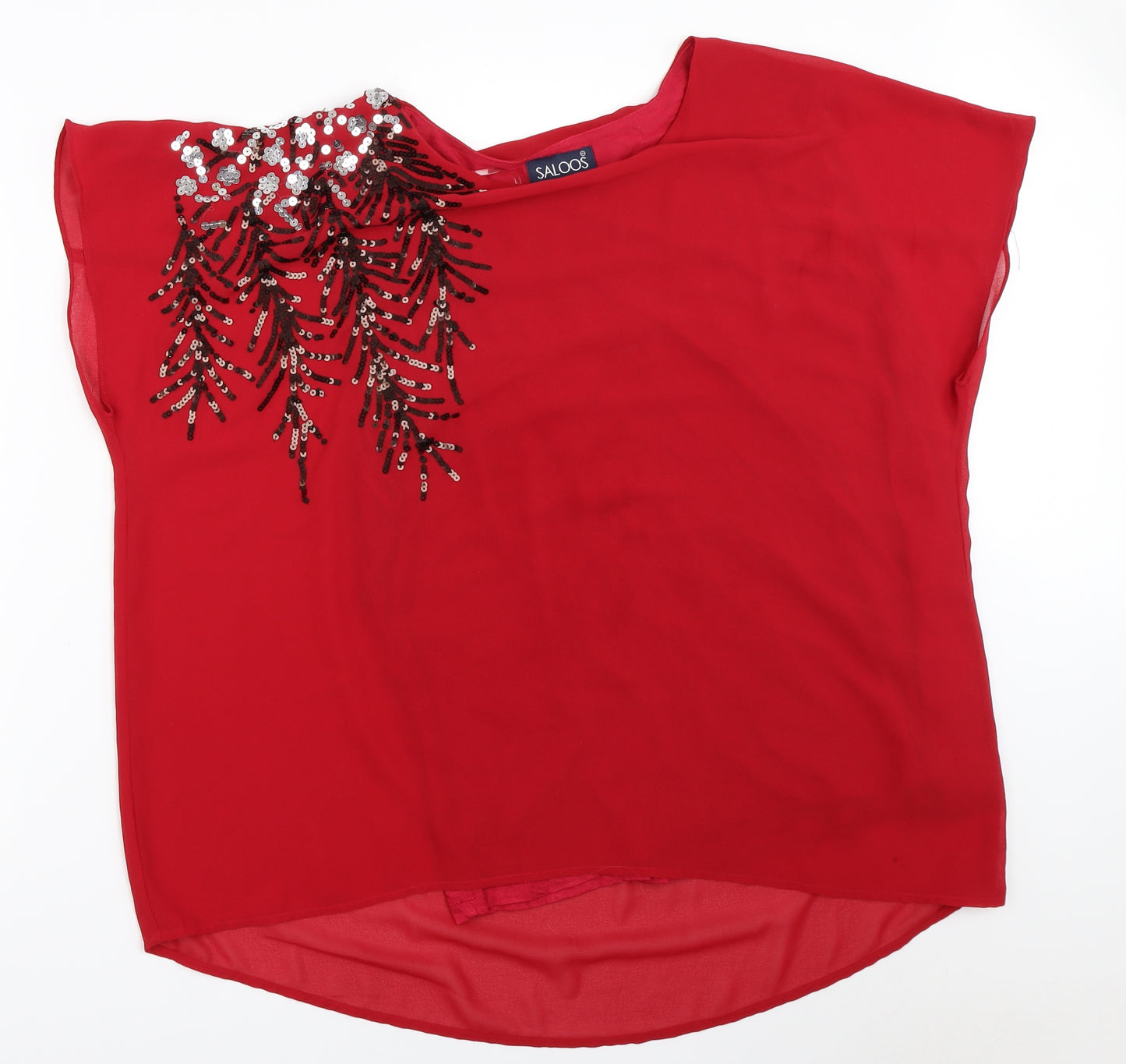 Saloos Womens Red   Basic Blouse Size 22