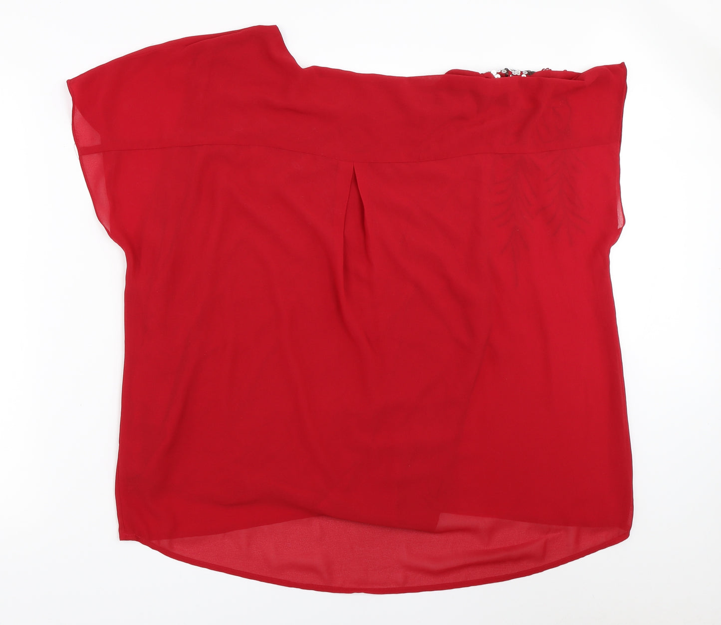 Saloos Womens Red   Basic Blouse Size 22