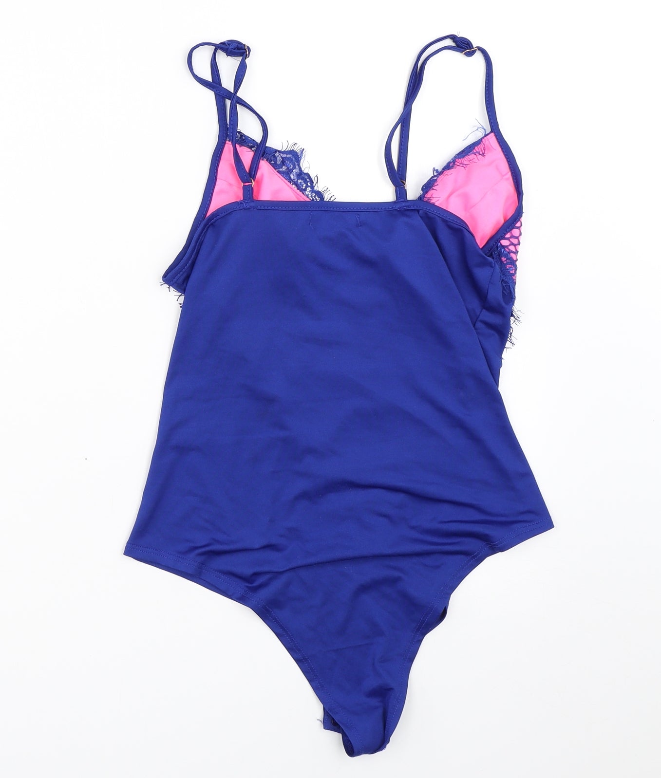 Vera & Lucy Womens Blue   Basic Blouse Size M  - bodysuit