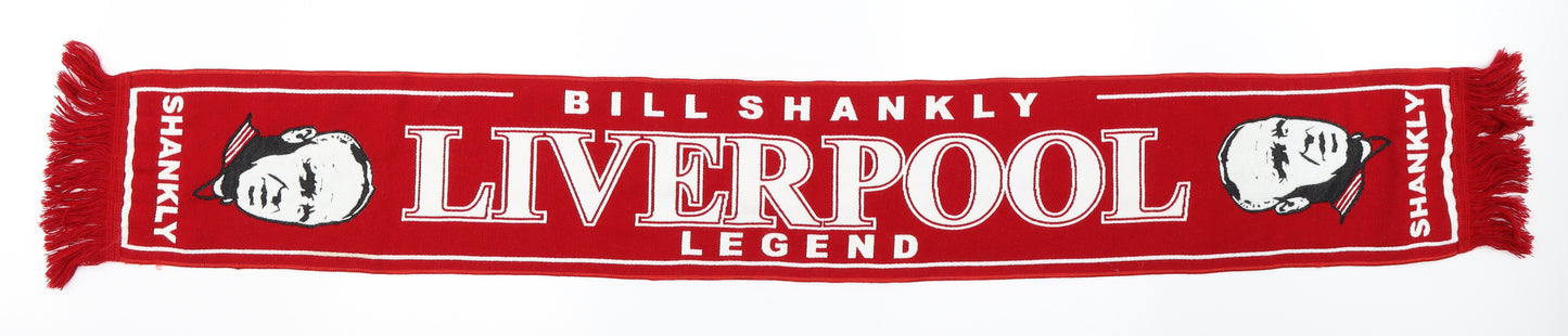 Preworn Mens Red   Scarf  One Size  - liverpool bill shankly