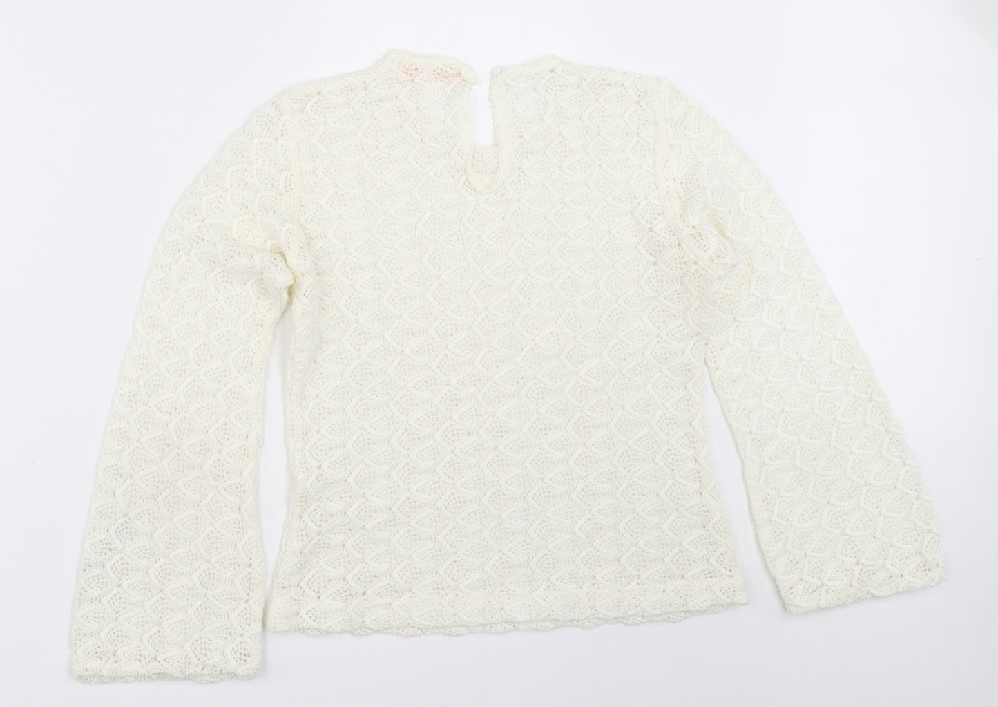 Brettles Womens Ivory   Basic Blouse Size 36