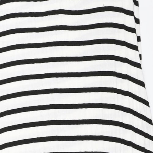 Papaya Womens White Striped  Trapeze & Swing  Size 18