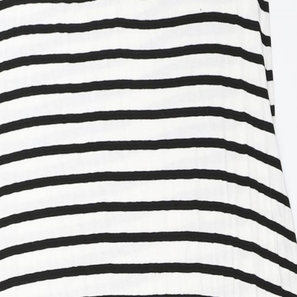 Papaya Womens White Striped  Trapeze & Swing  Size 18