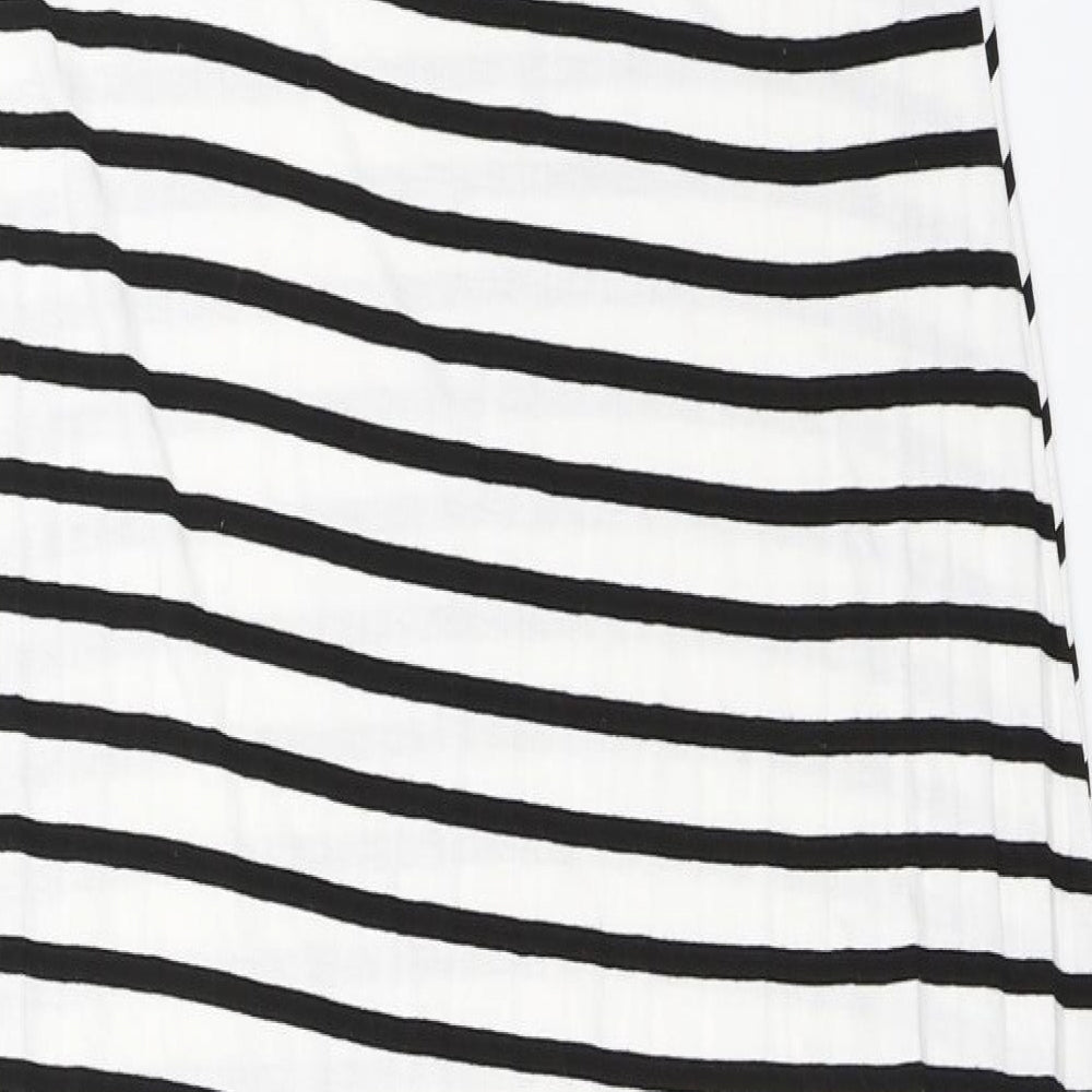 Papaya Womens White Striped  Trapeze & Swing  Size 18