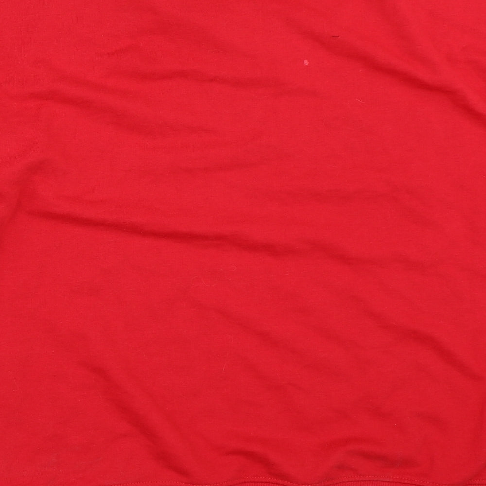 Missguided Womens Red   Pullover Sweatshirt Size 10  - oversized