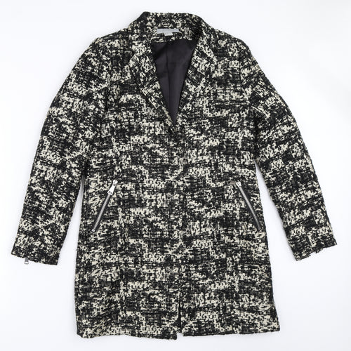 H&M Womens Black   Overcoat Coat Size 36