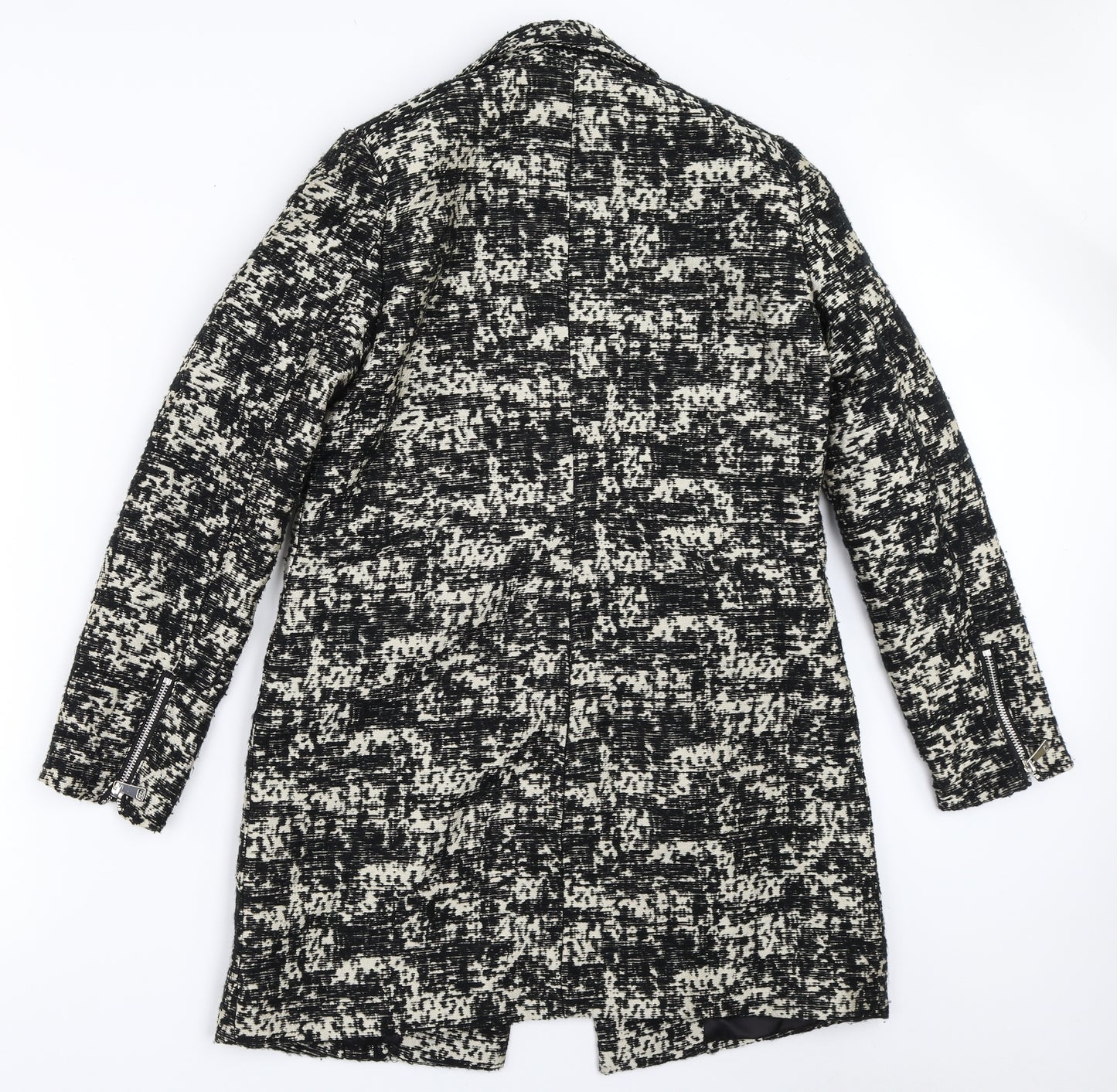 H&M Womens Black   Overcoat Coat Size 36