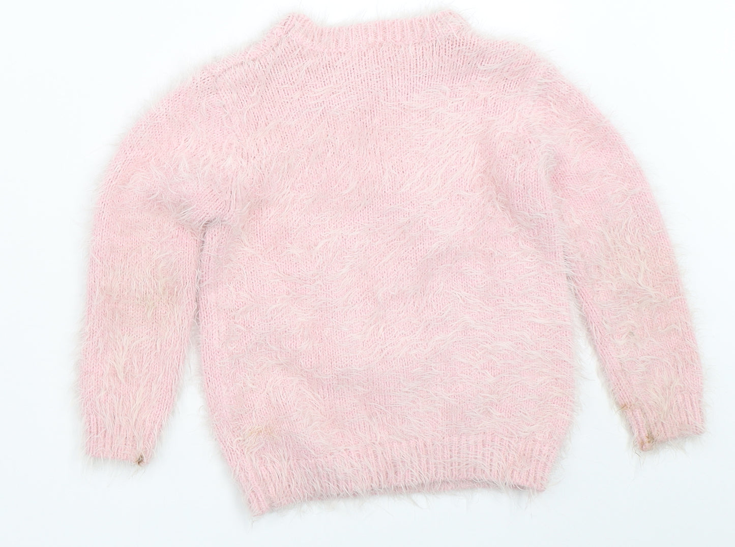 F&F Girls Pink   Pullover Jumper Size 8-9 Years